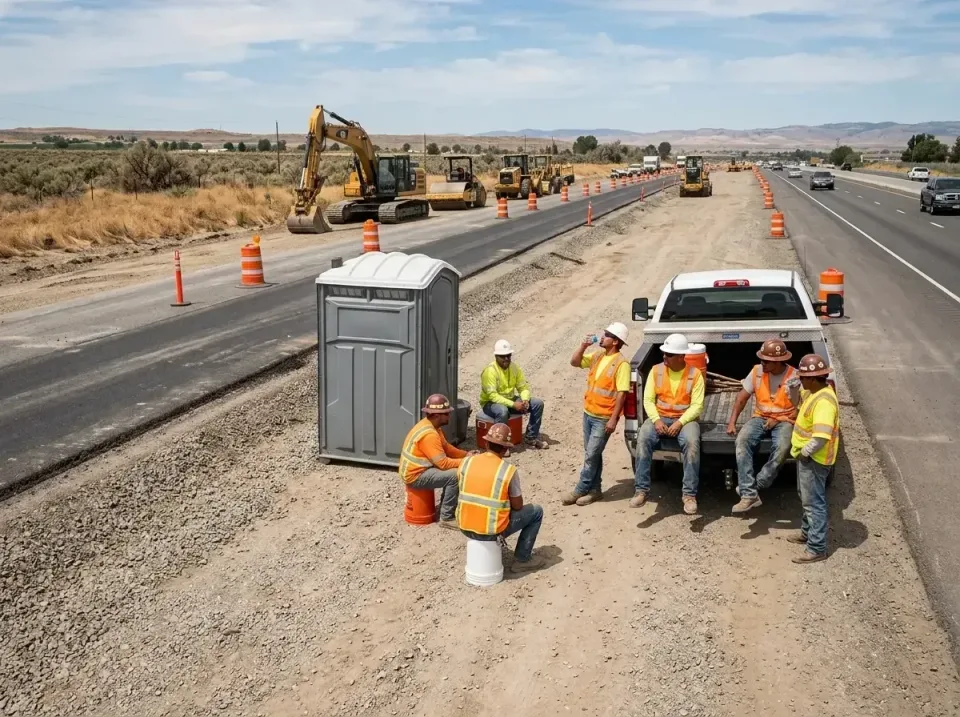 highway-road-construction-crew-007 — frequently asked questions, Porta Potty and Restroom Rentals in Spokane, WA